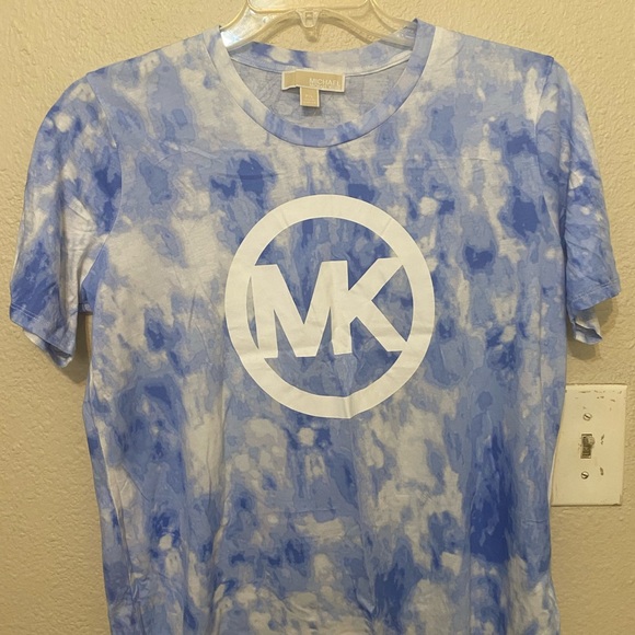 Michael Kors Tops - Michael Kors Blue Tie-Dye Short Sleeve Tee